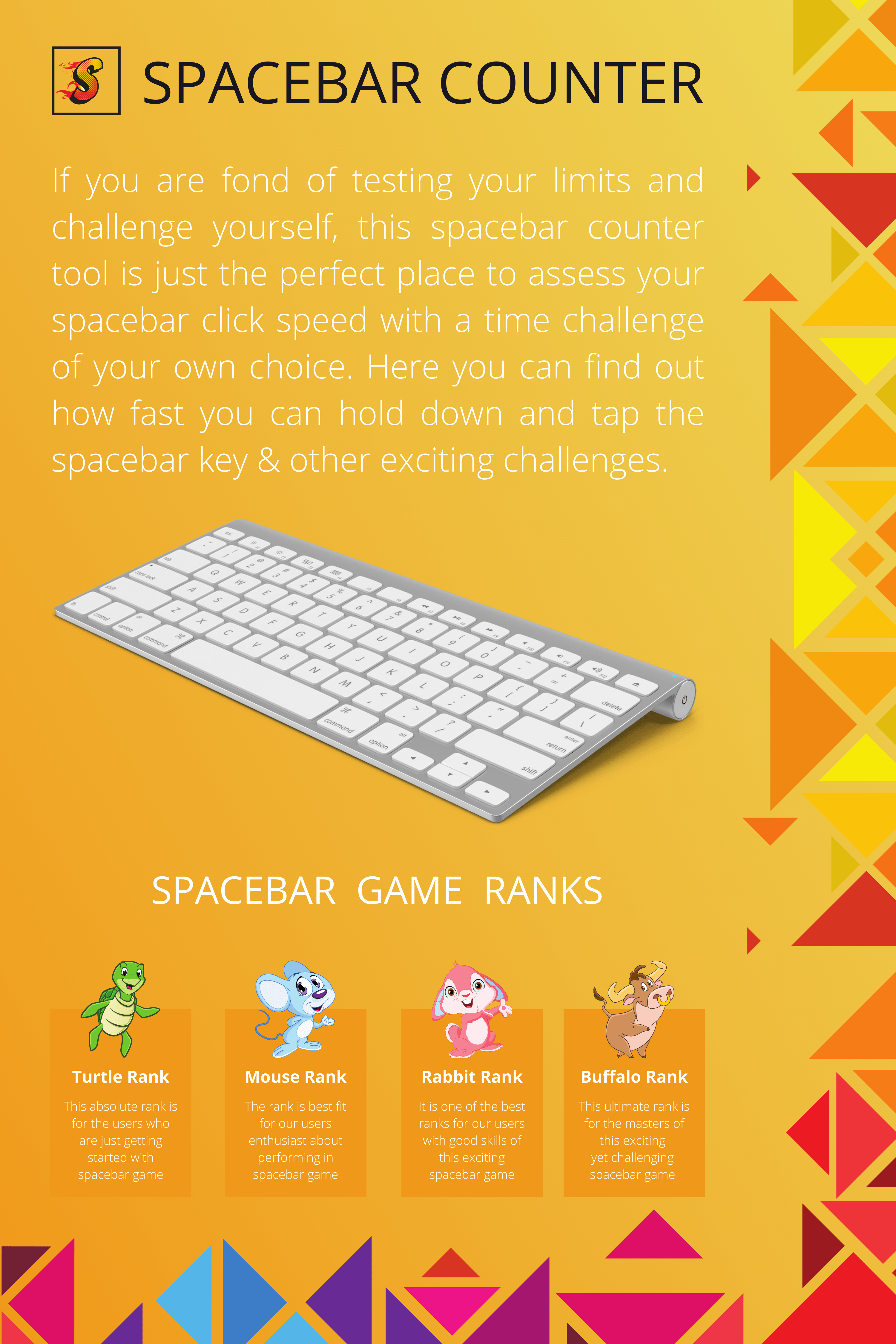 Check the Spacebar Speed With Spacebar Counter Online