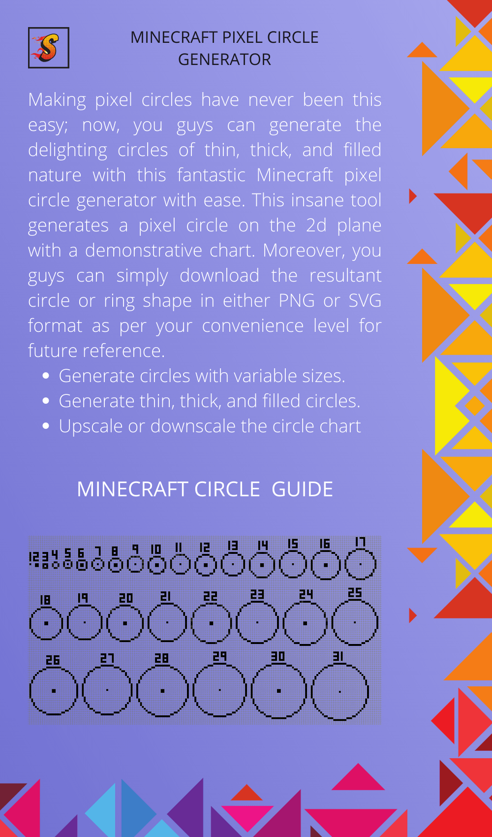 Minecraft Circle Generator