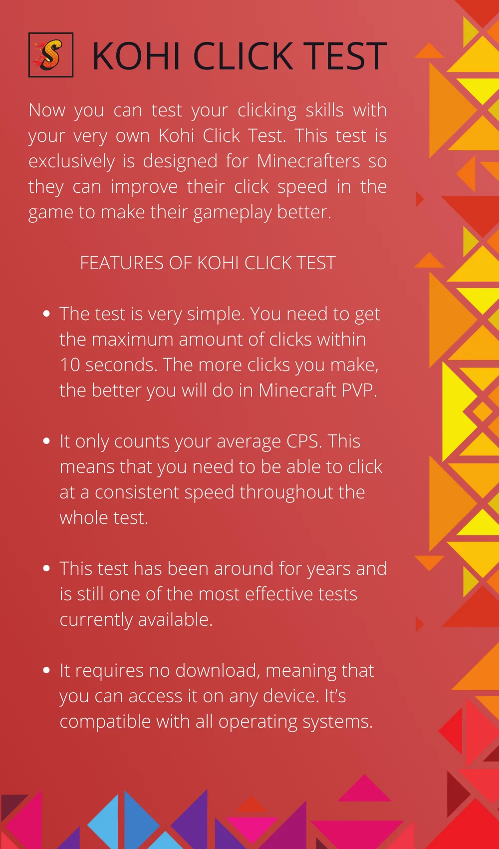 Kohi Click Test  Boost Click Speed & Game Performance!