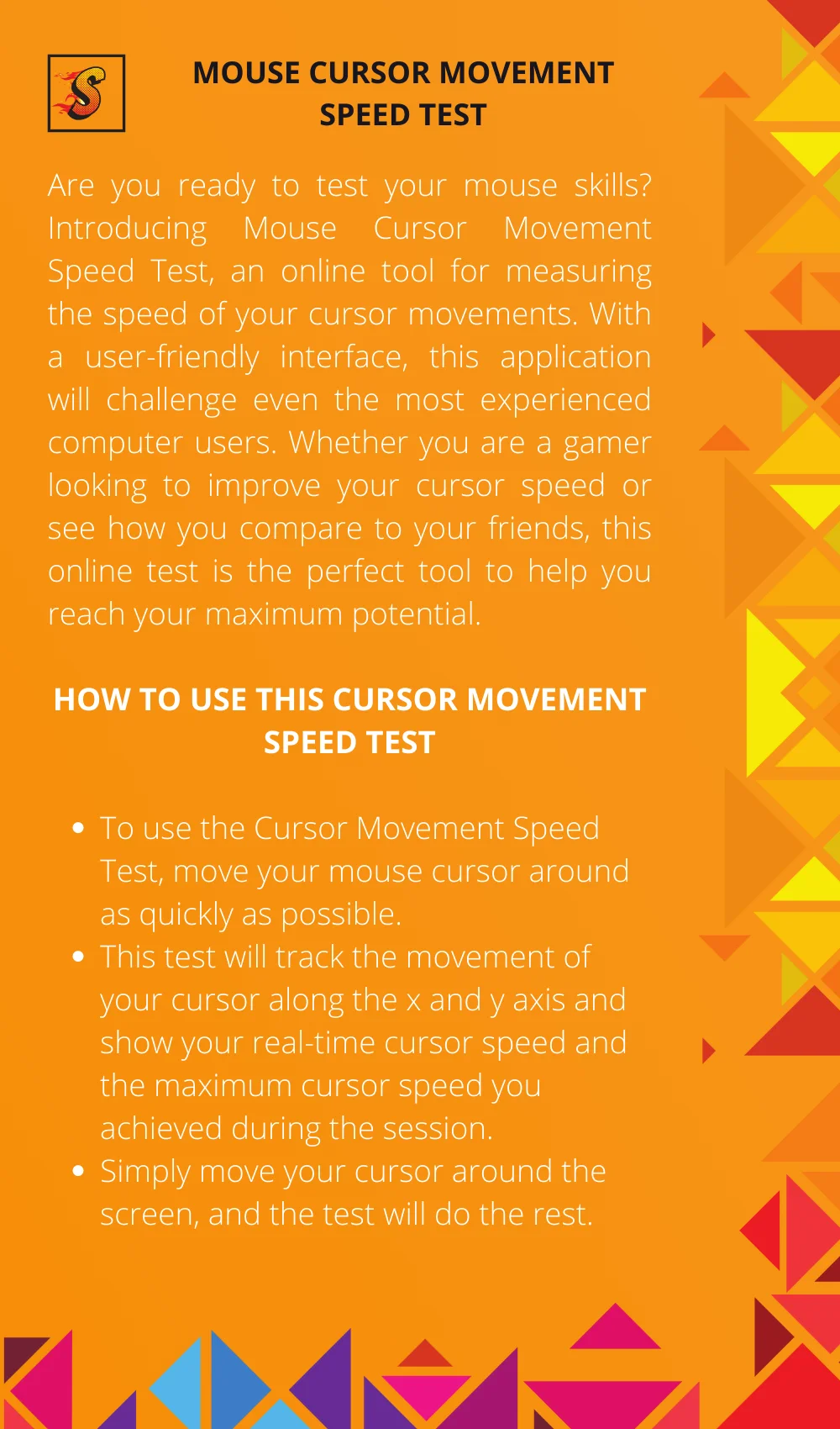 Mouse Cursor Speed Test - Joltfly