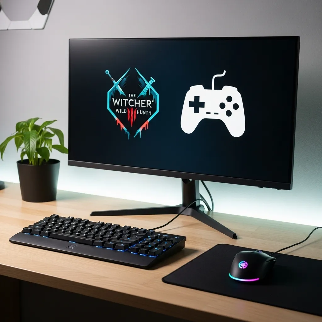 A clean, organized desktop with a focus on a gaming icon